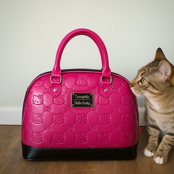 Hello Kitty x Loungefly Y2K Pink Patent Bag – Cute & Spacious - Picture 3 of 8